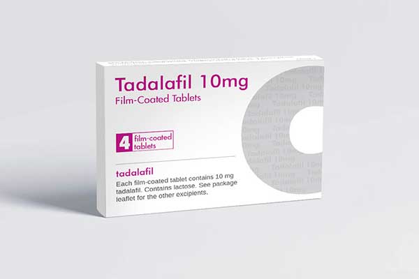 Tadalafil 10mg film-coated tablets for erectile dysfunction